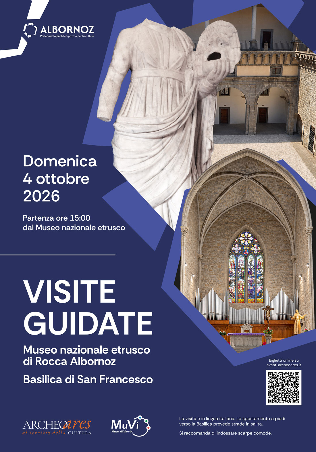 Visita guidata Rocca Albornoz e Basilica San Francesco Viterbo 4 ottobre 2026