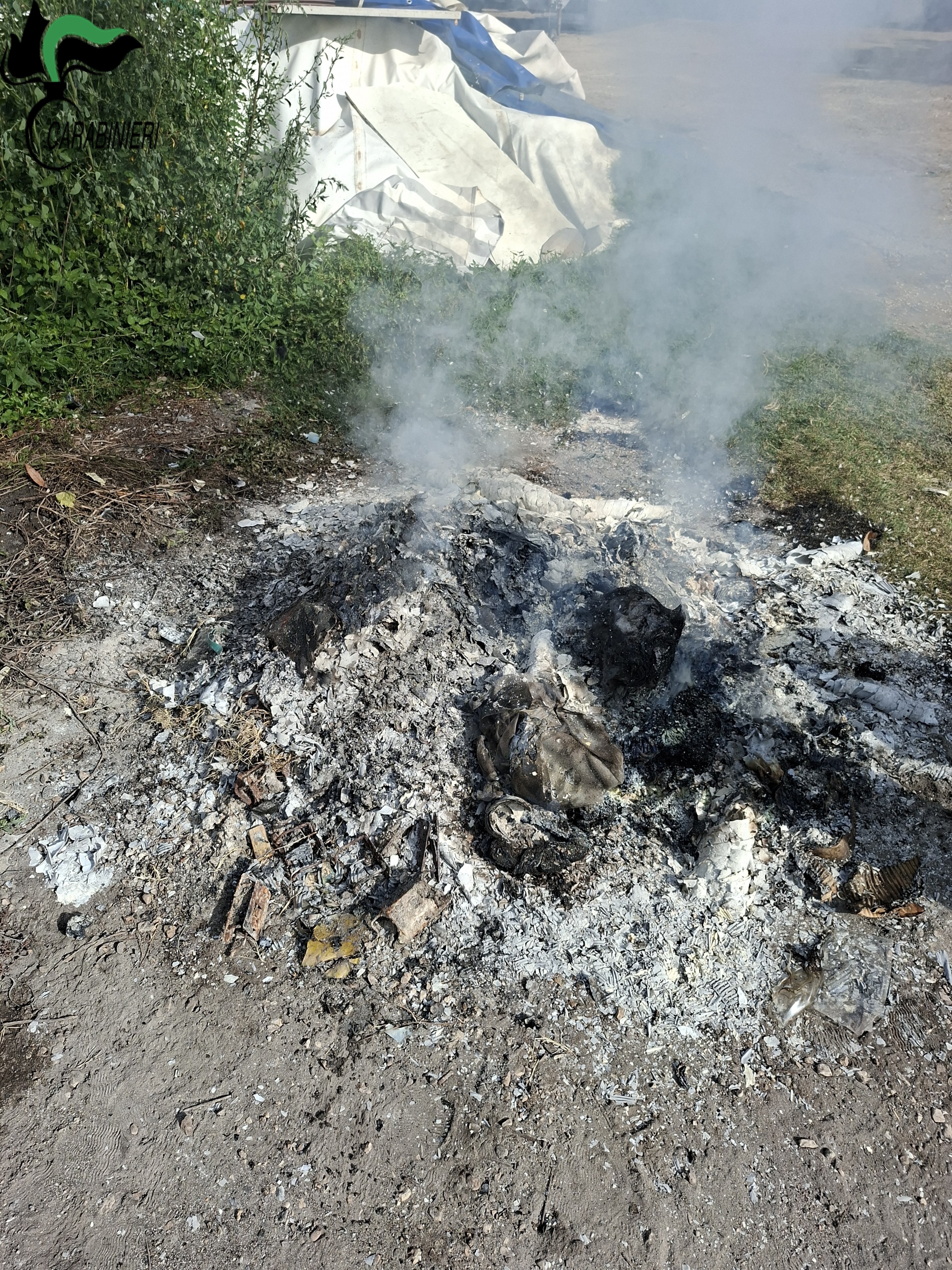 Viterbo - Denso fumo irritante da rogo di rifiuti plastici, una persona denunciata dai Carabinieri Forestali (FOTO) 3 20260924 100934