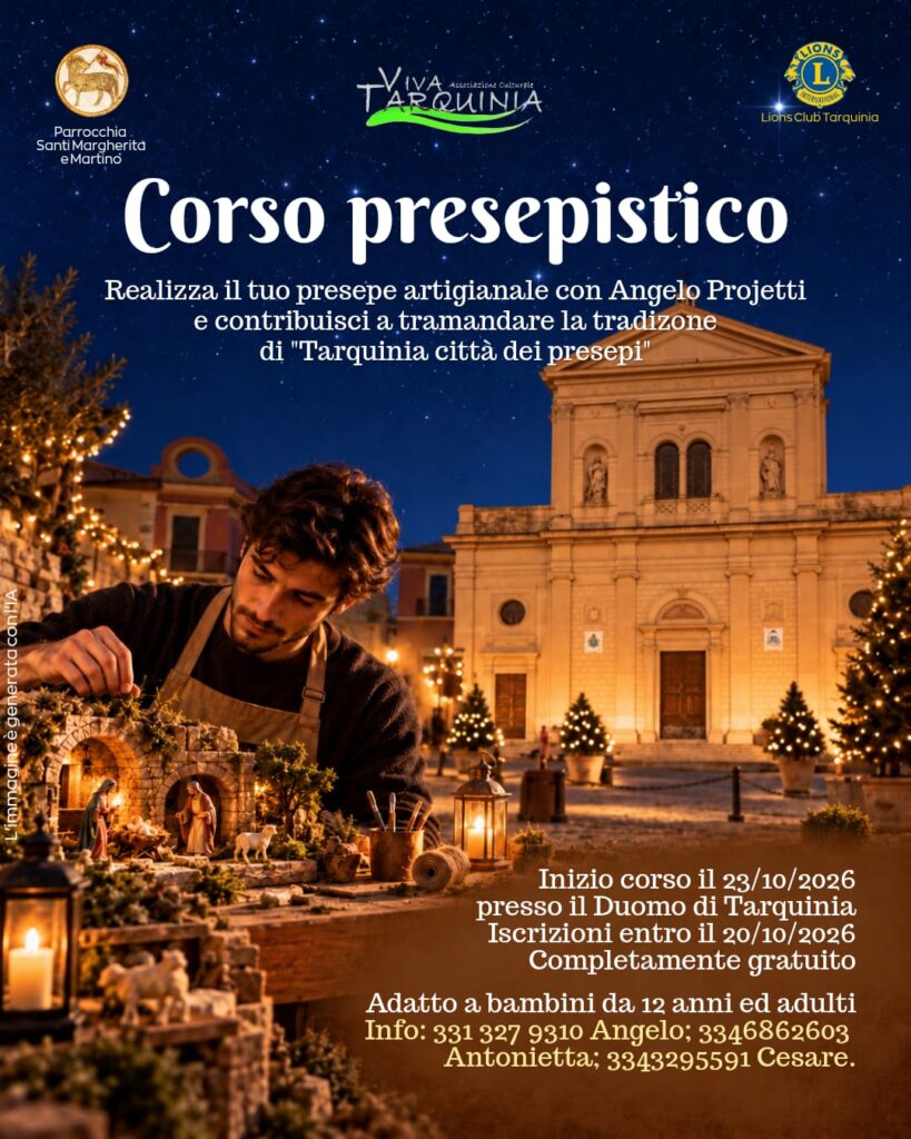Difendere l'identità e la tradizione: a Tarquinia scatta l'ora dei maestri artigiani con il corso gratuito per creare presepi 2 CORSO PRESEPISTICO