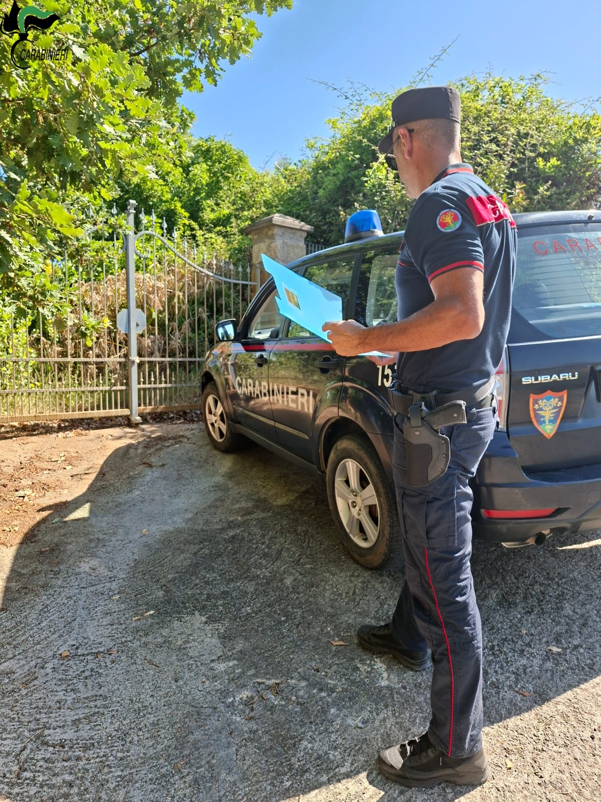 Viterbo - Denso fumo irritante da rogo di rifiuti plastici, una persona denunciata dai Carabinieri Forestali (FOTO) 2 Omerale 2