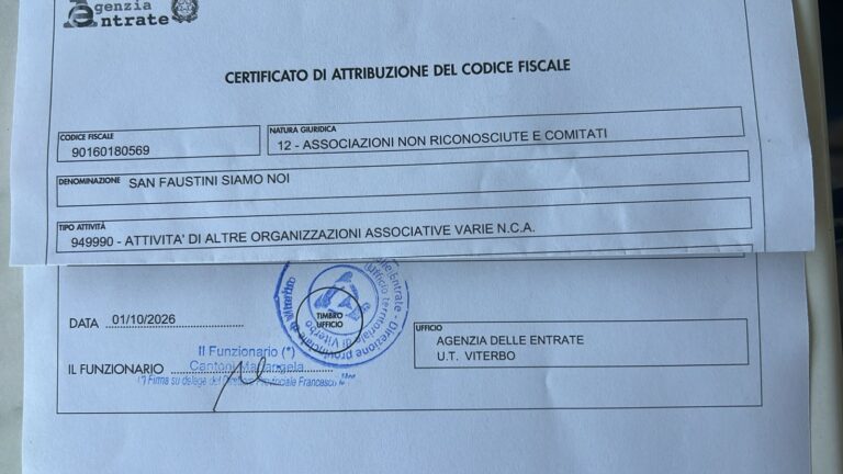 associazione san faustino siamo noi