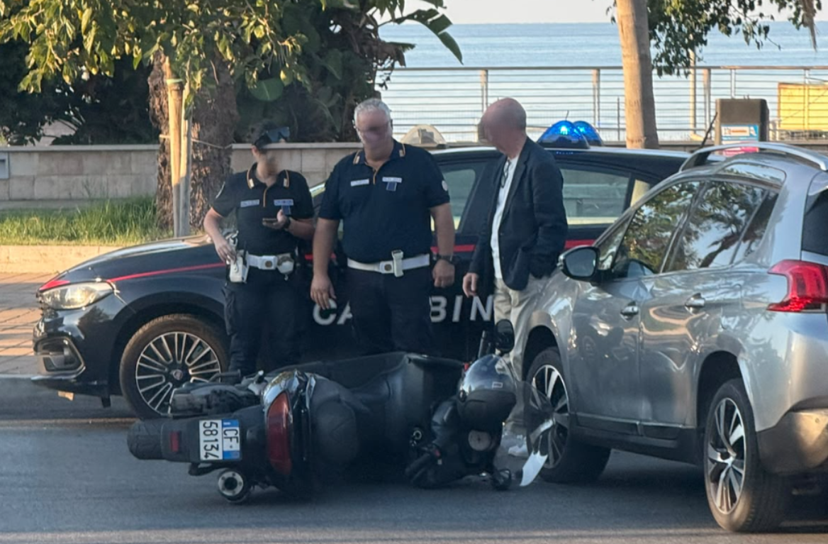 incidente scooter civitavecchia lungomare